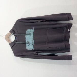 United By Blue Sustainable Organic Cotton Gray Hoodie Sweatshirt, Size L